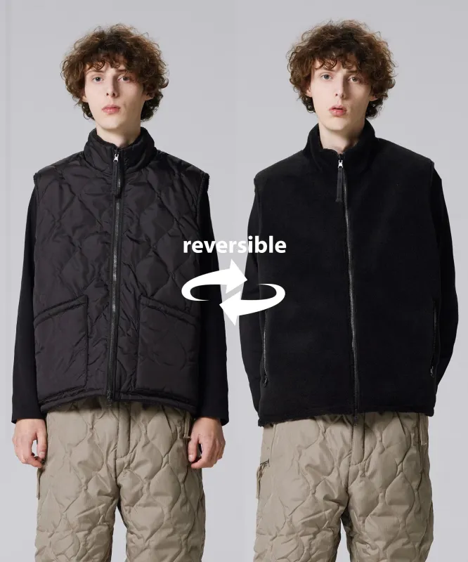 Unisex Military Reversible Hi-Neck Down Vest (Hard Shell) sold by Taion