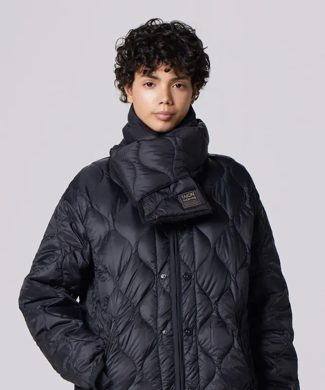 Military Reversible Down Scarf (Soft Shell) made by Taion