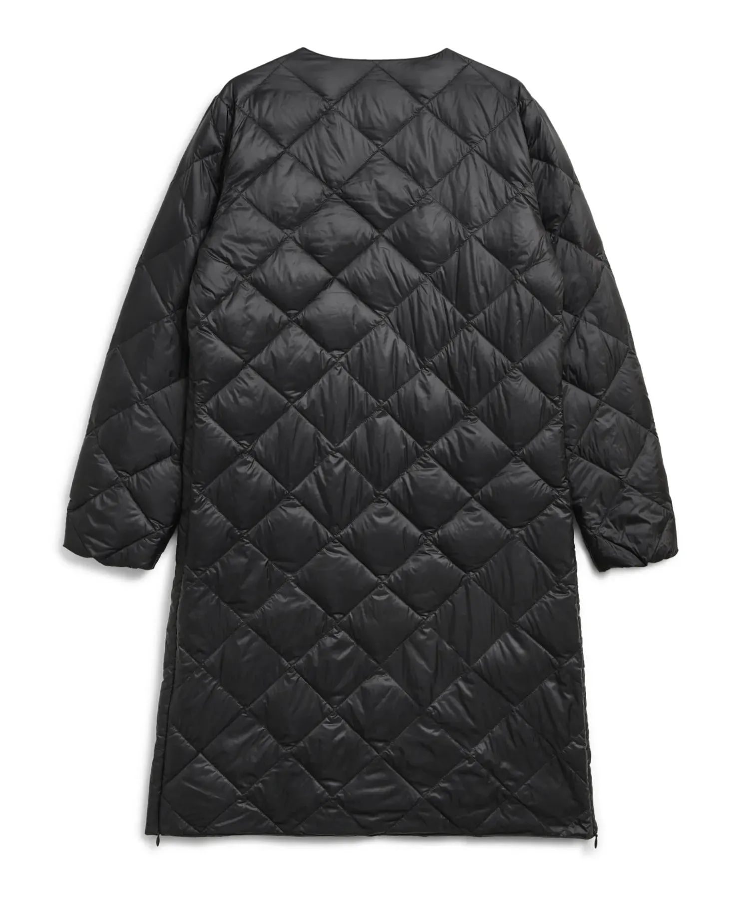 City Single Snap Button Crew Neck Long Down Coat sold by Taion product image thumbnail 3