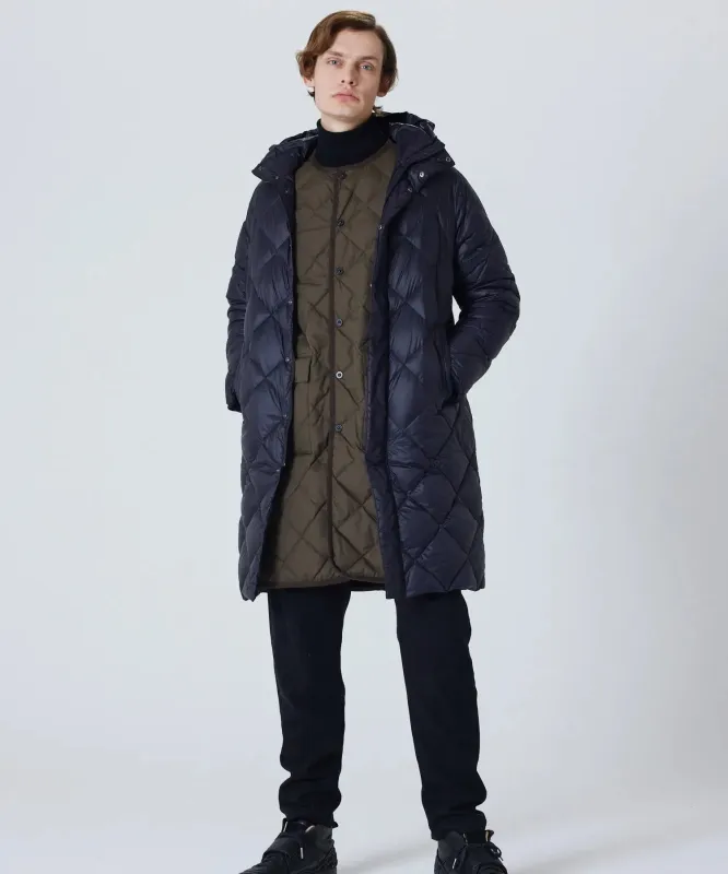 Unisex City Packable Hood Long Down Coat sold by Taion