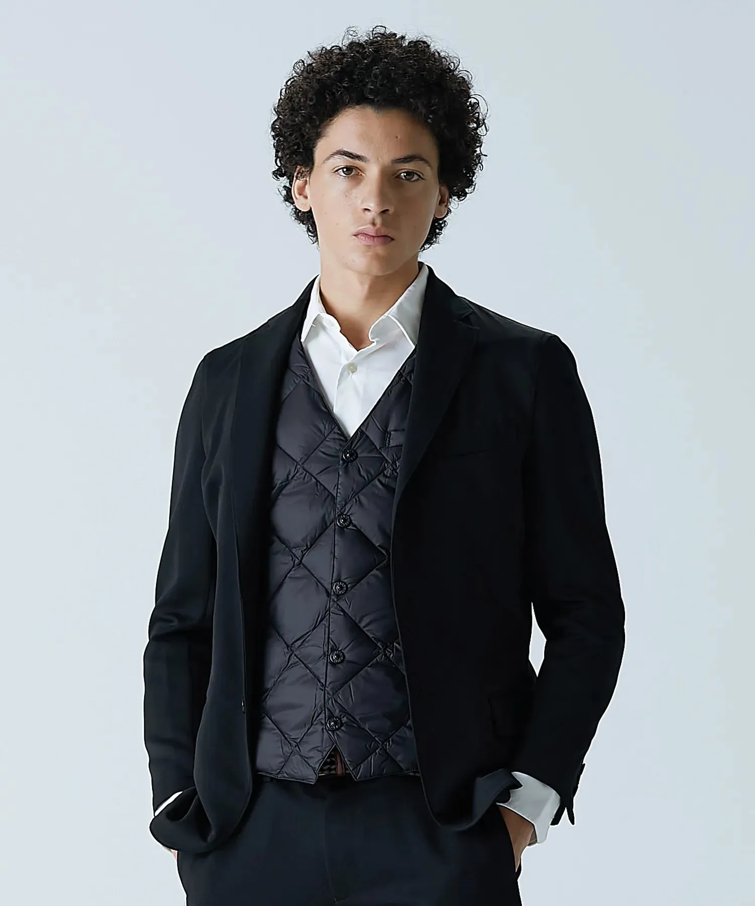 City Single Snap Button Down Gilet sold by Taion product image thumbnail 2