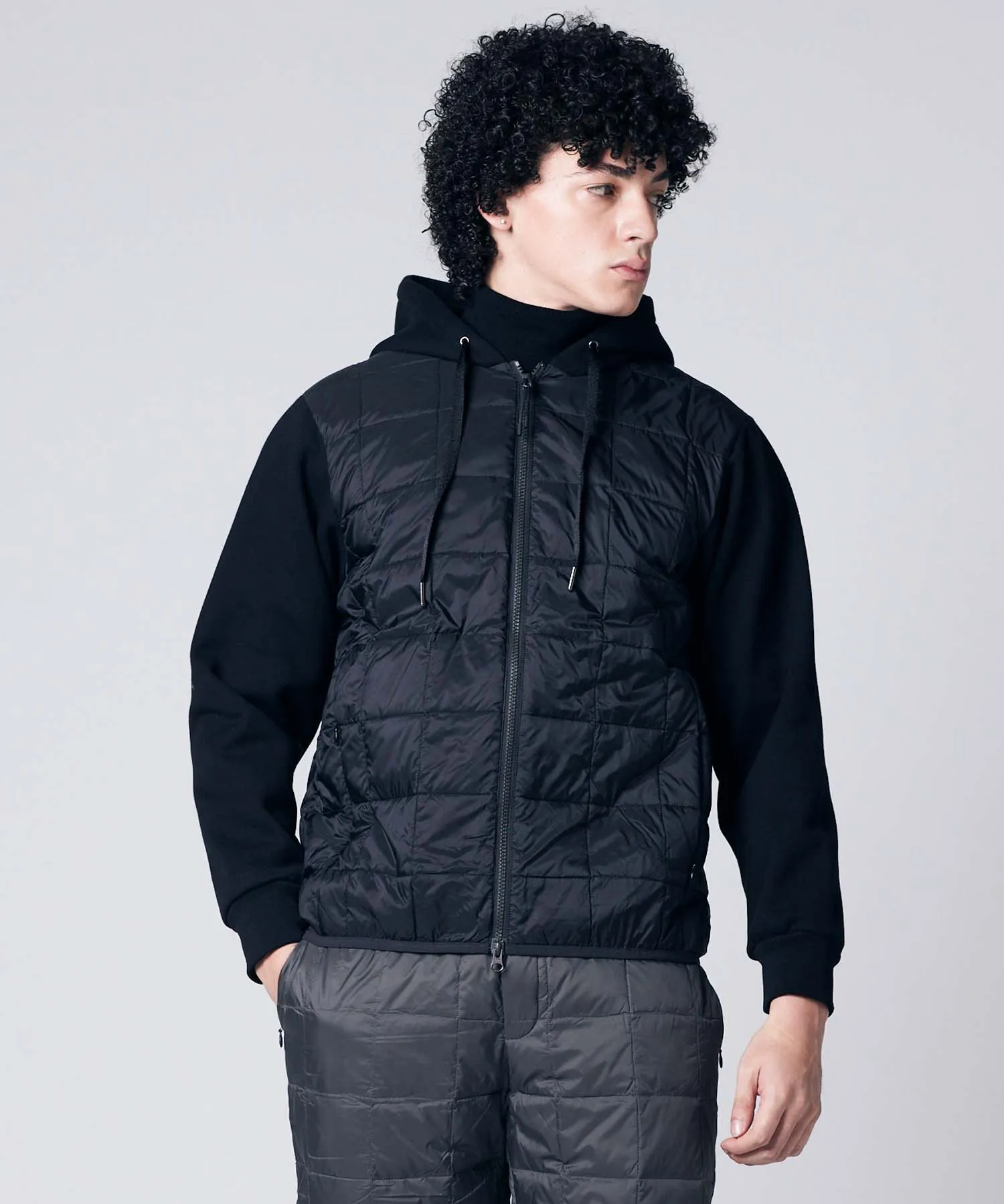 Unisex Basic W-Zip Front Hoodie + Sweats Sleeve sold by Taion