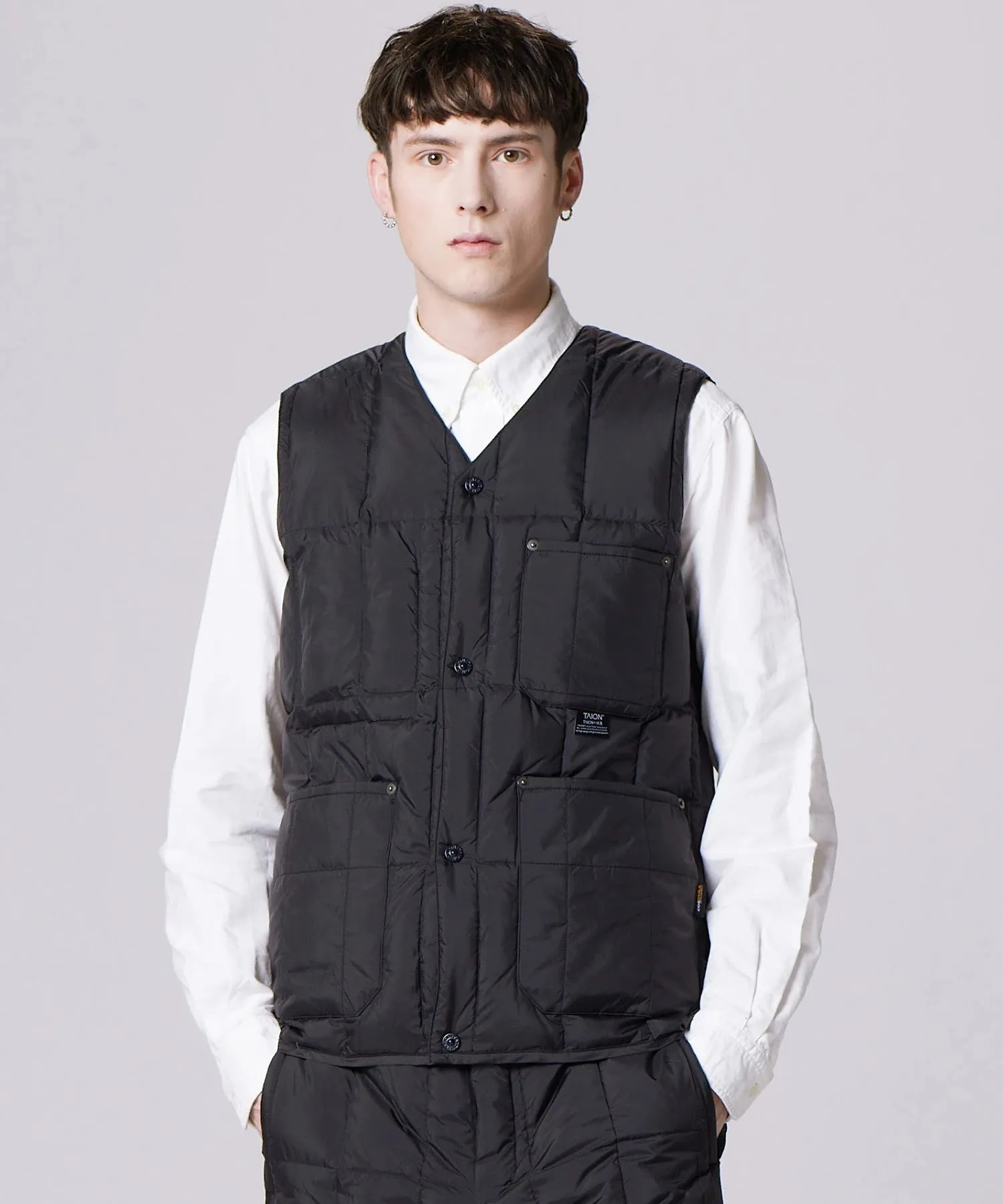 Unisex Work V-Neck Button Down Vest sold by Taion