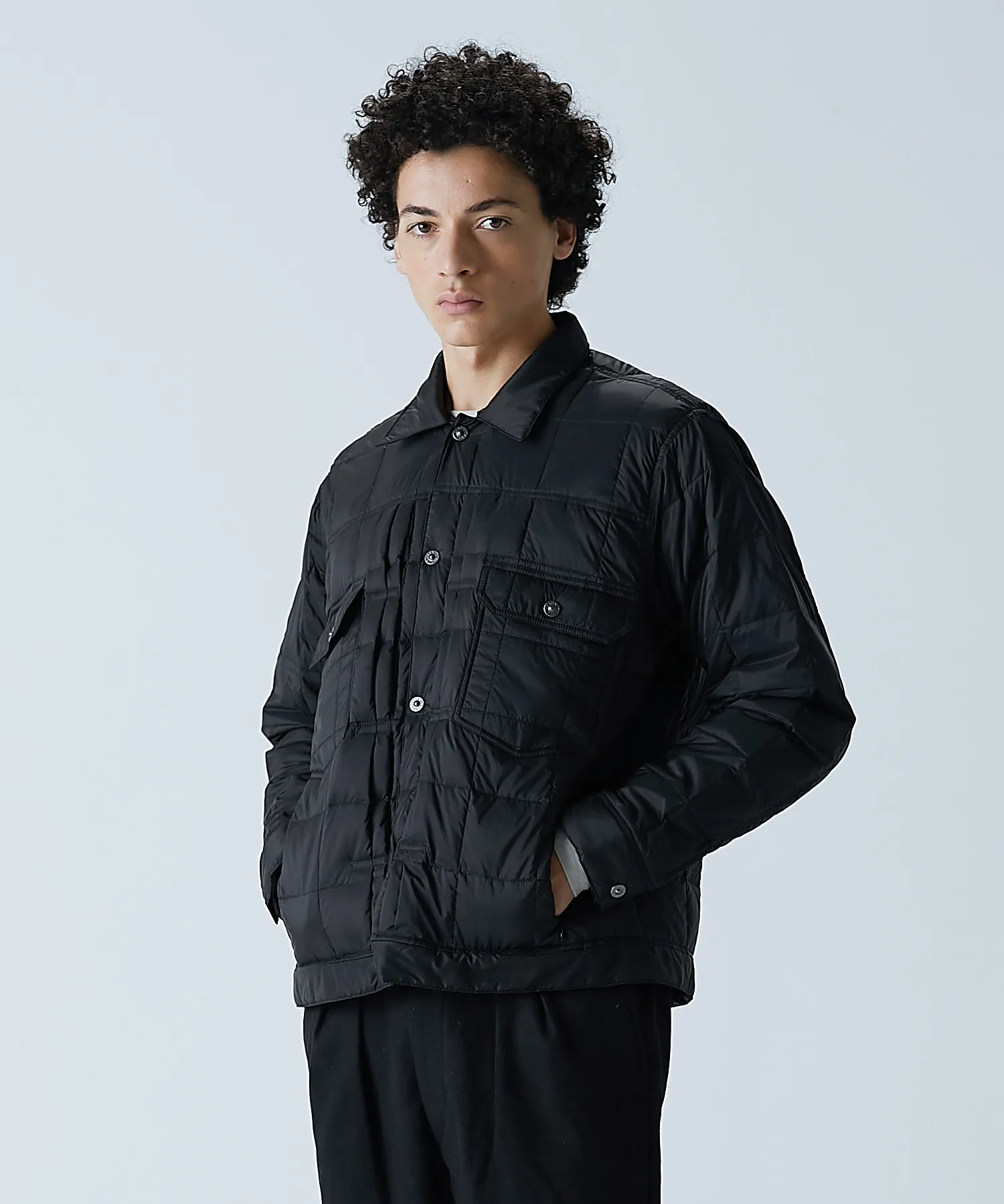 Unisex Basic Down Work Jacket sold by Taion product image thumbnail 2