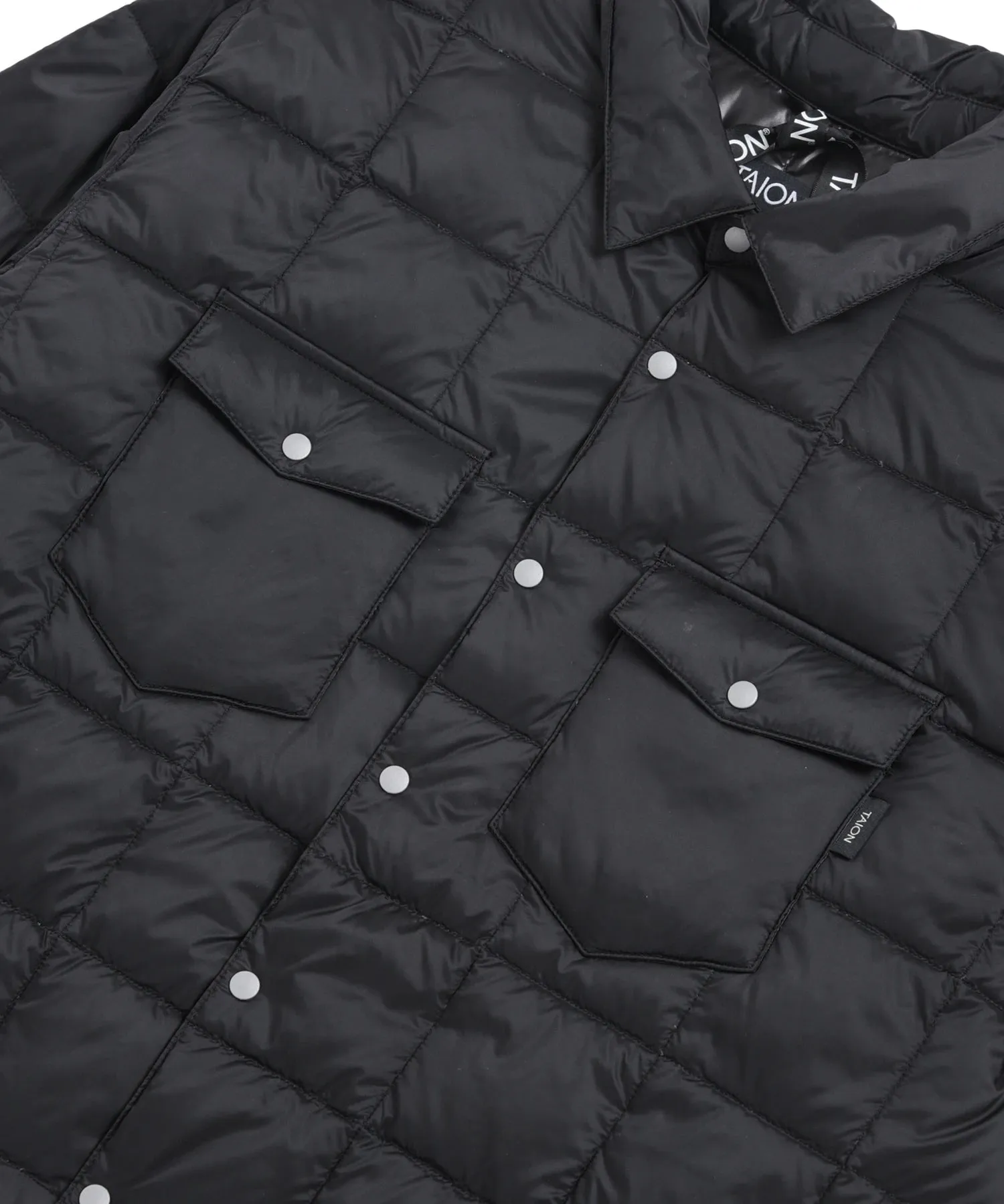 Unisex Basic W-Pocket Down Shirts sold by Taion product image thumbnail 4