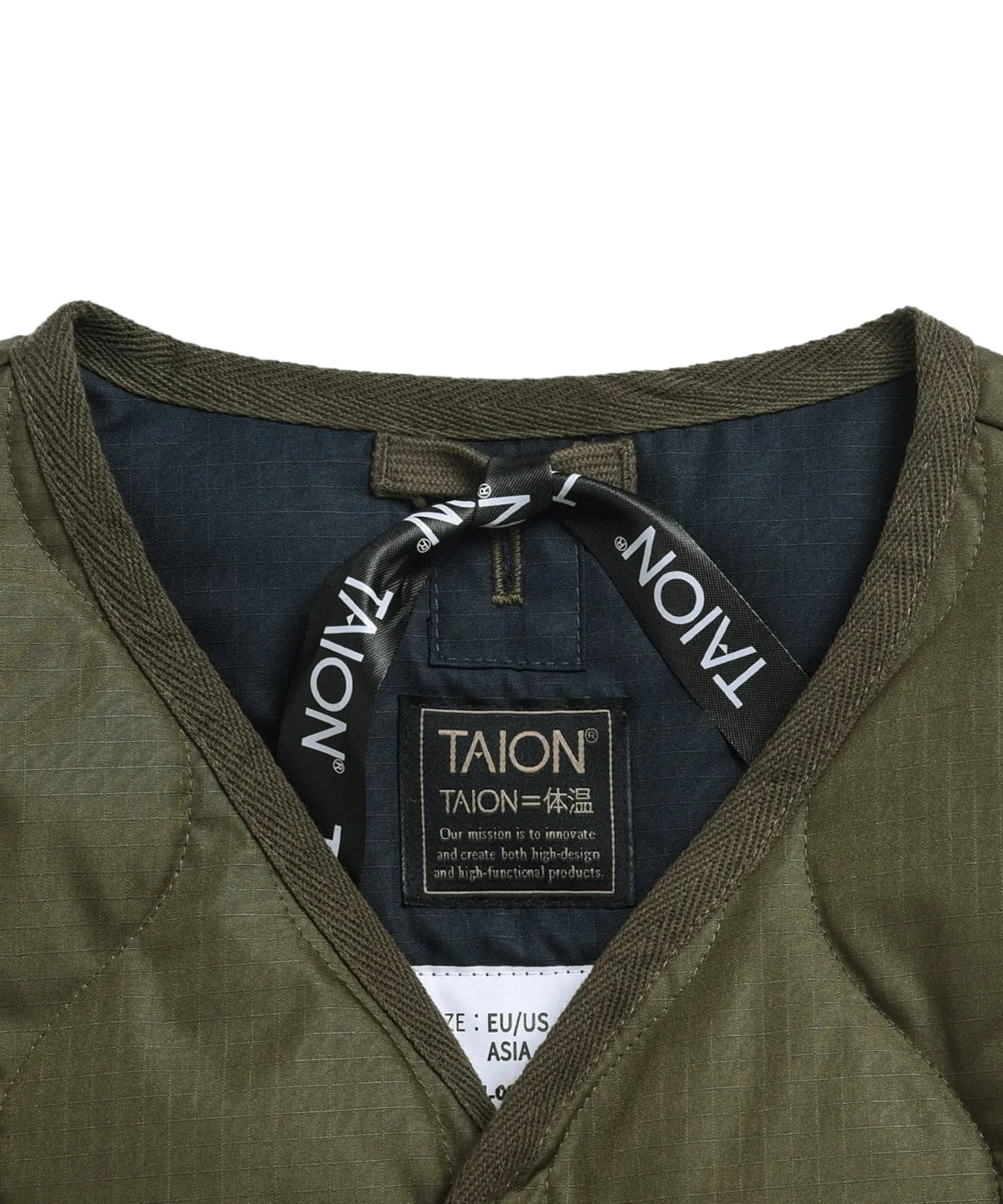 Unisex Military W-Zip V-Neck Down Jacket (Hard Shell) sold by Taion product image thumbnail 4
