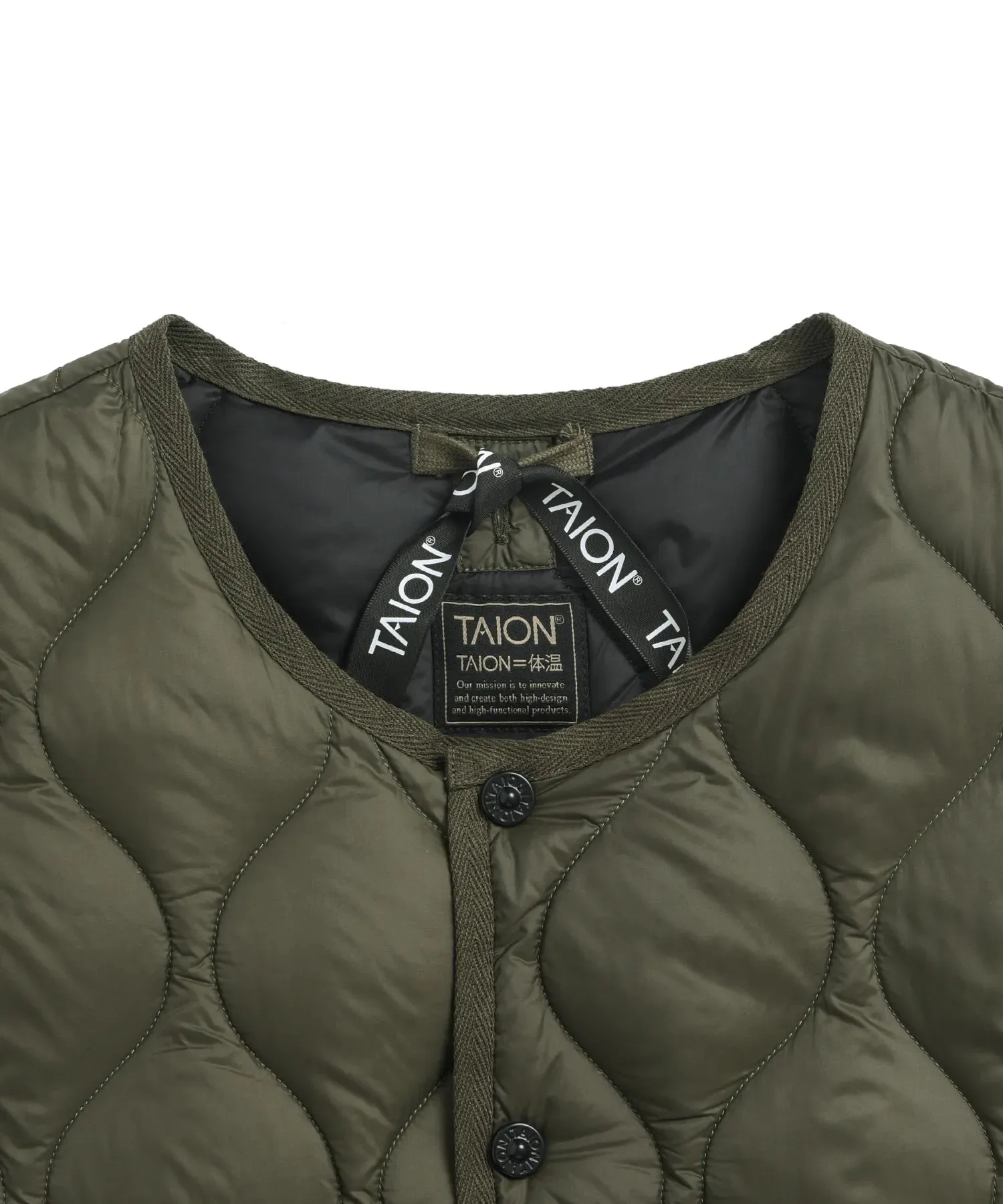 Unisex Military Over Size Crew Neck Long Down Jacket (Soft Shell) sold by Taion product image thumbnail 4