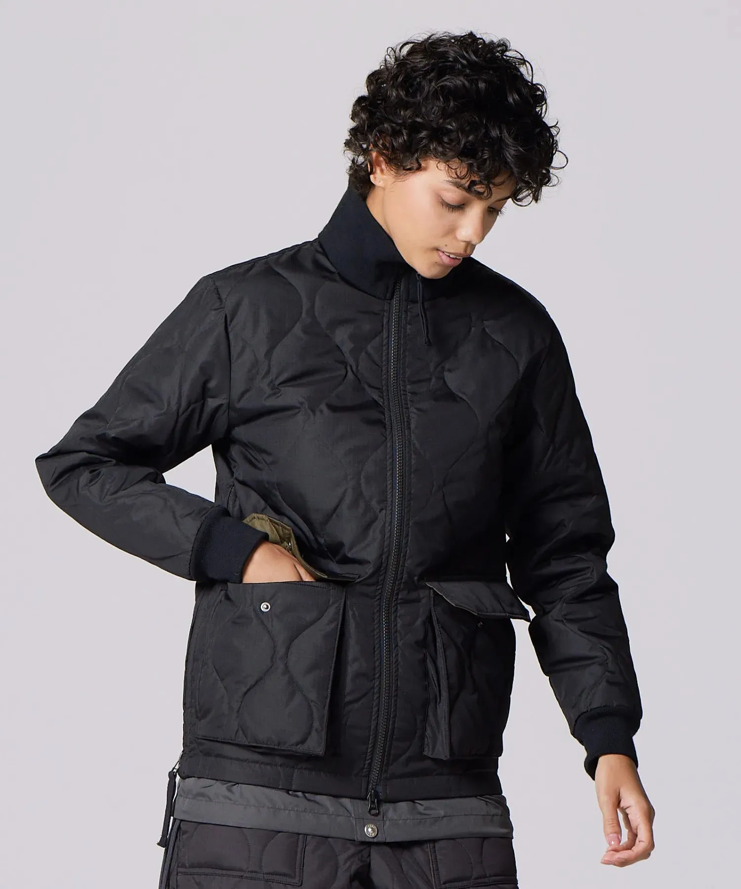 Unisex Military Rib Hi Neck Down Jacket (Hard Shell) sold by Taion product image thumbnail 2