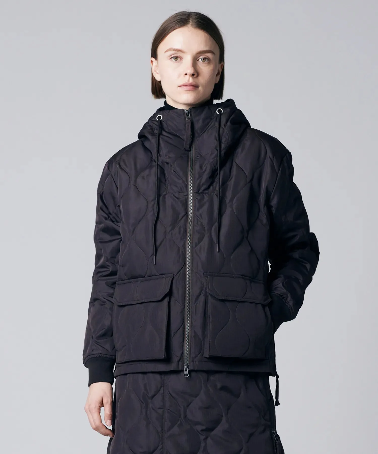Unisex Military W-Zip Down Hoodie sold by Taion product image thumbnail 2