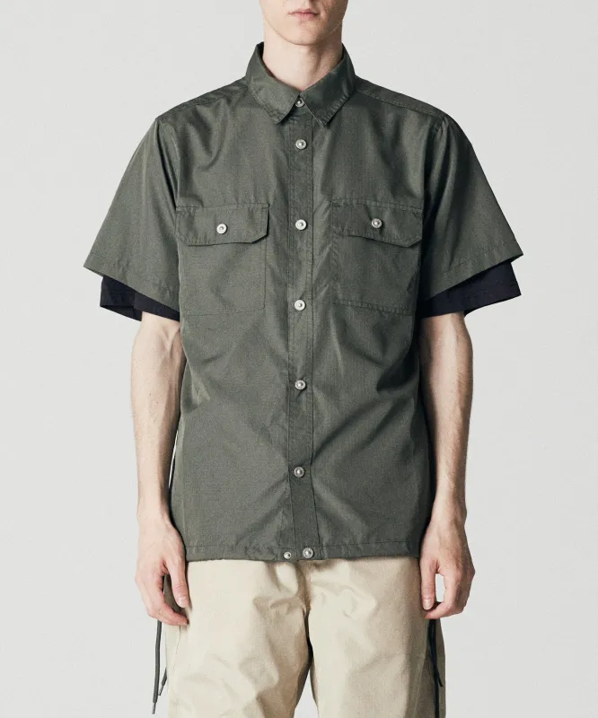 Unisex Non Down Military Half-Sleeve Shirts made by Taion