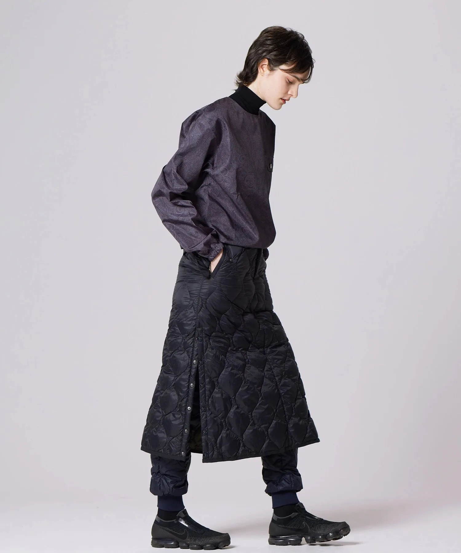 Women's Military Snap Button Down Skirt (Soft Shell) sold by Taion product image thumbnail 2