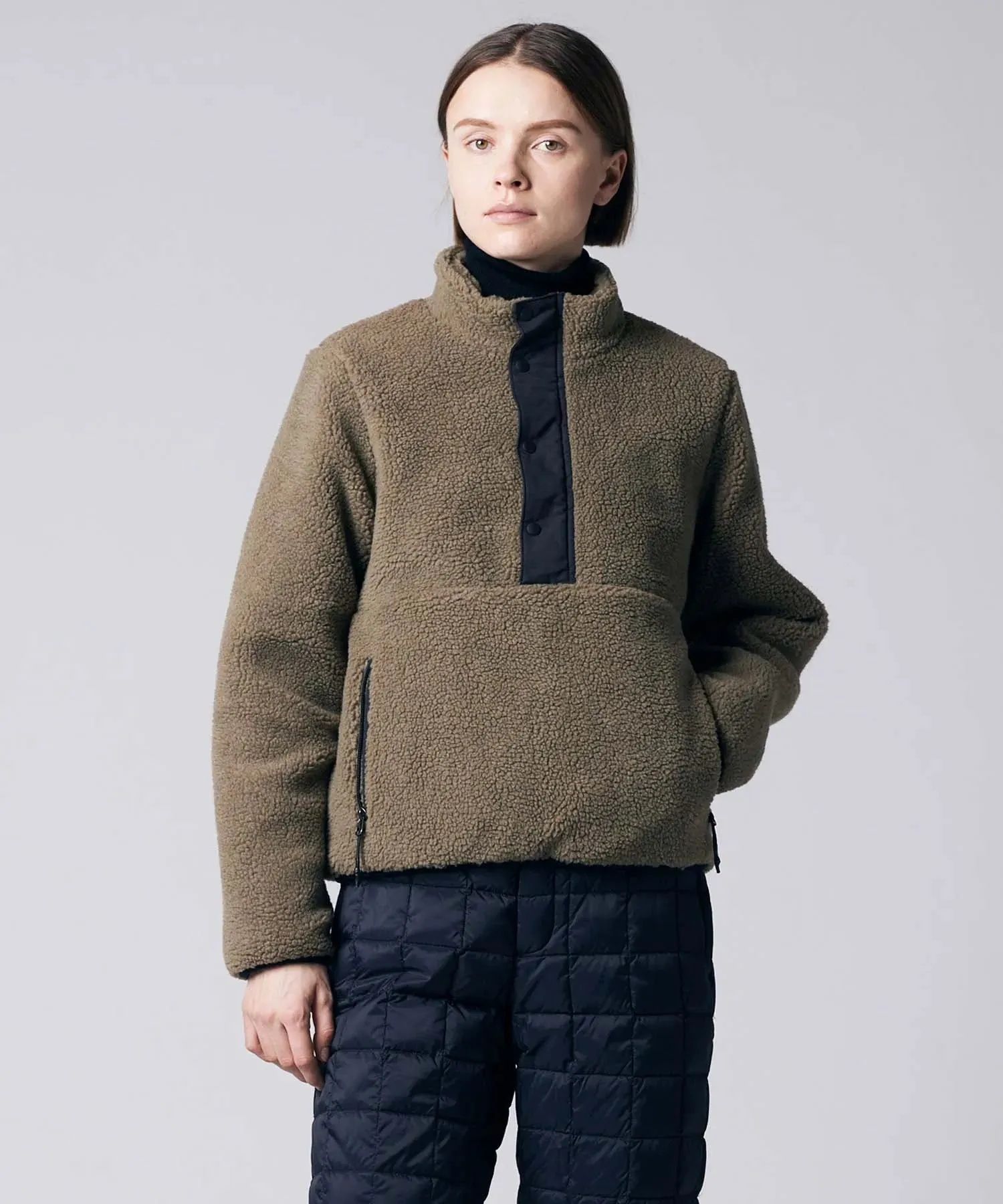 Unisex Non Down Pullover "Boa" Hi Neck Jacket sold by Taion product image thumbnail 2
