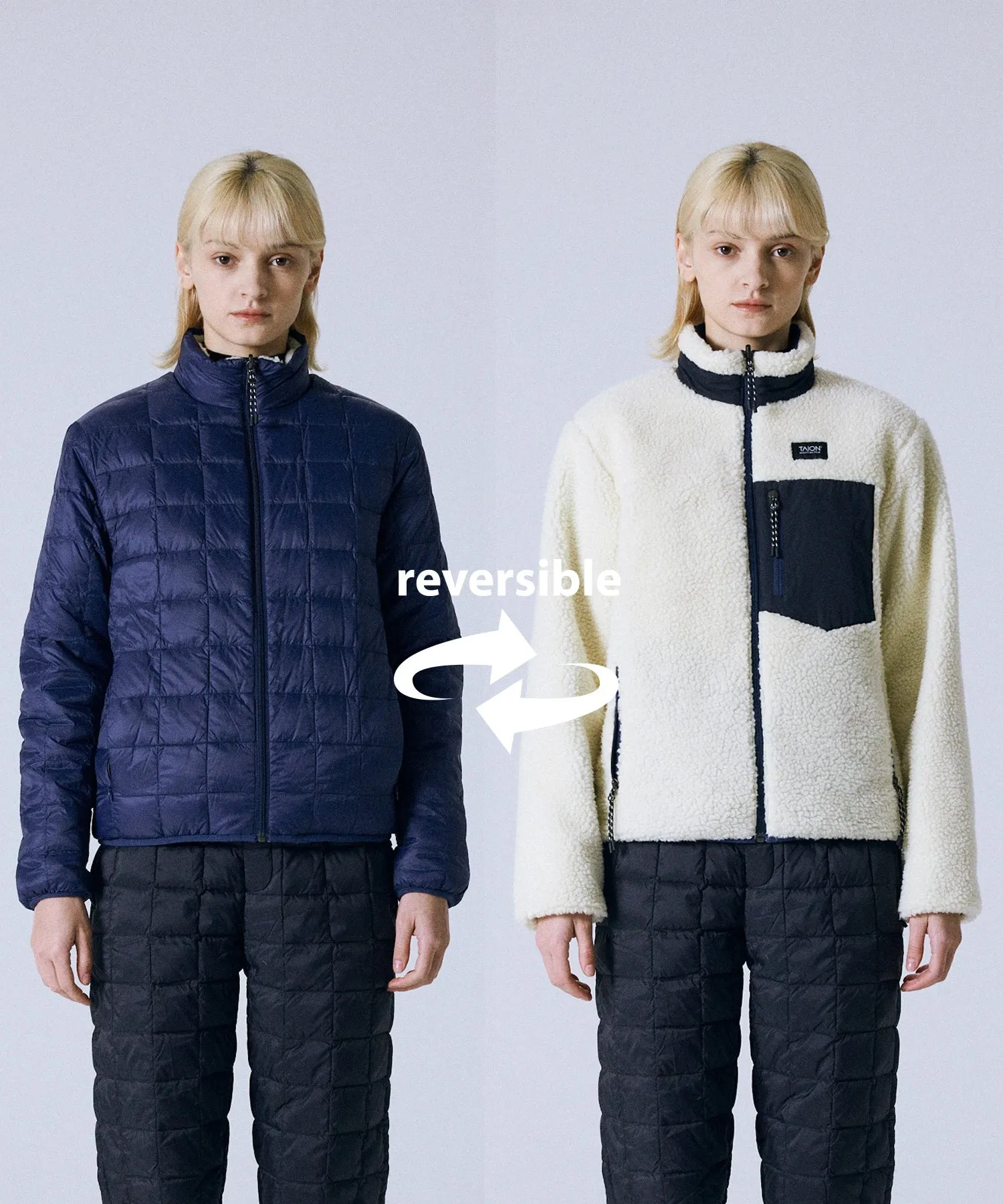 Unisex Mountain R/S Down X Boa Hi-Neck Down Jacket sold by Taion product image thumbnail 2