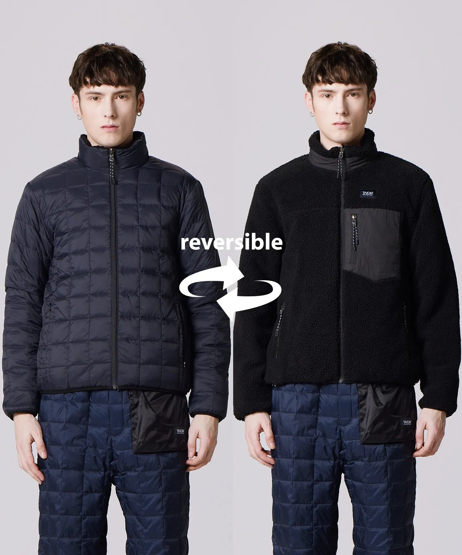 Unisex Mountain R/S Down X Boa Hi-Neck Down Jacket sold by Taion product image thumbnail 3