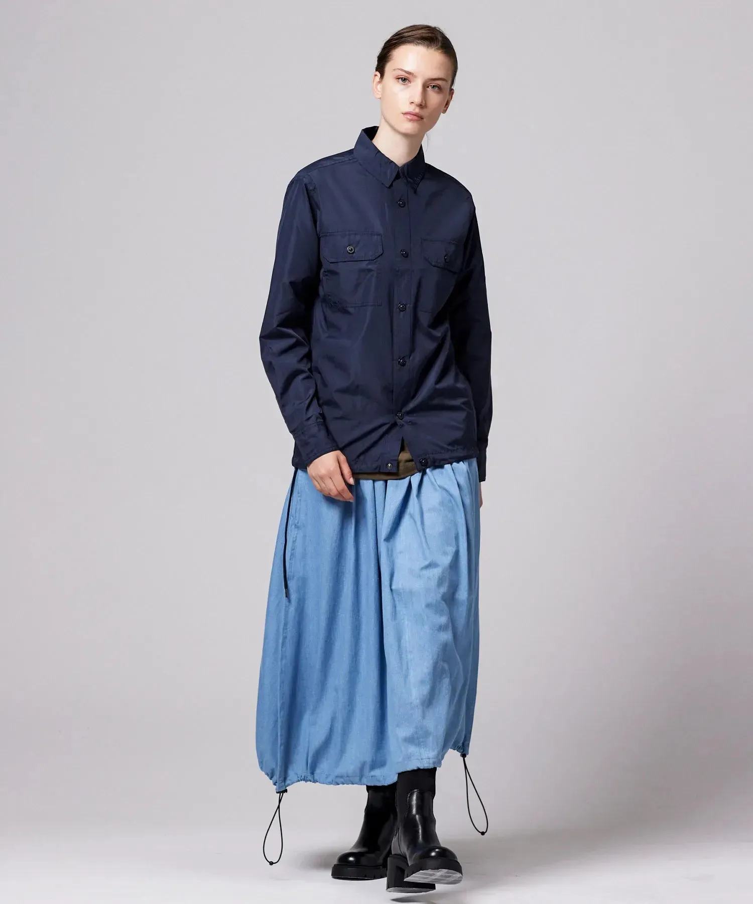 Non down Military Gather Skirt sold by Taion product image thumbnail 4