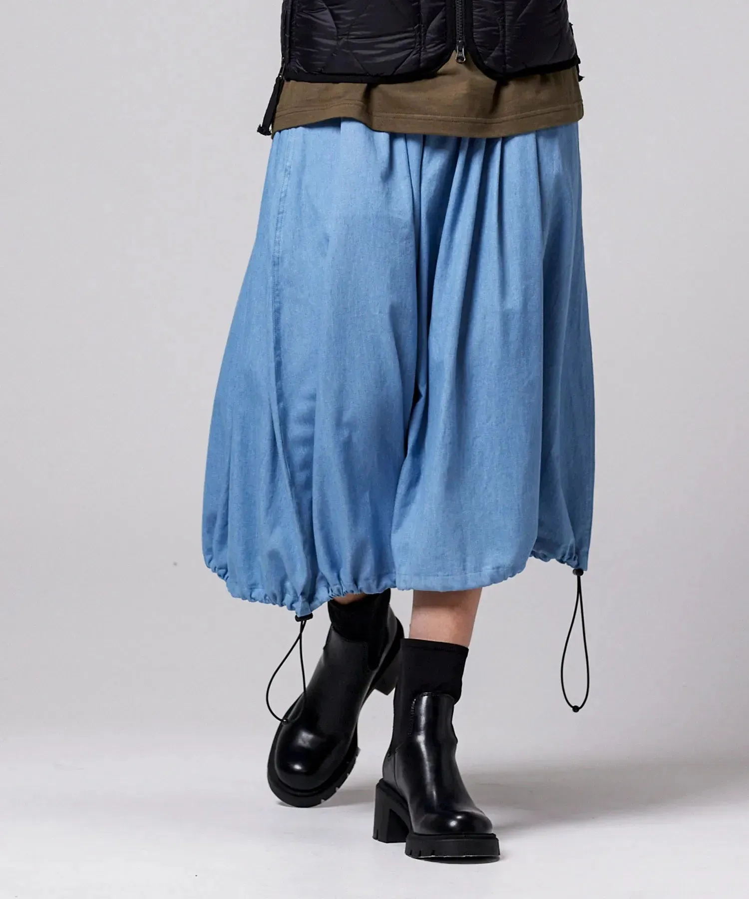 Non down Military Gather Skirt sold by Taion product image thumbnail 2