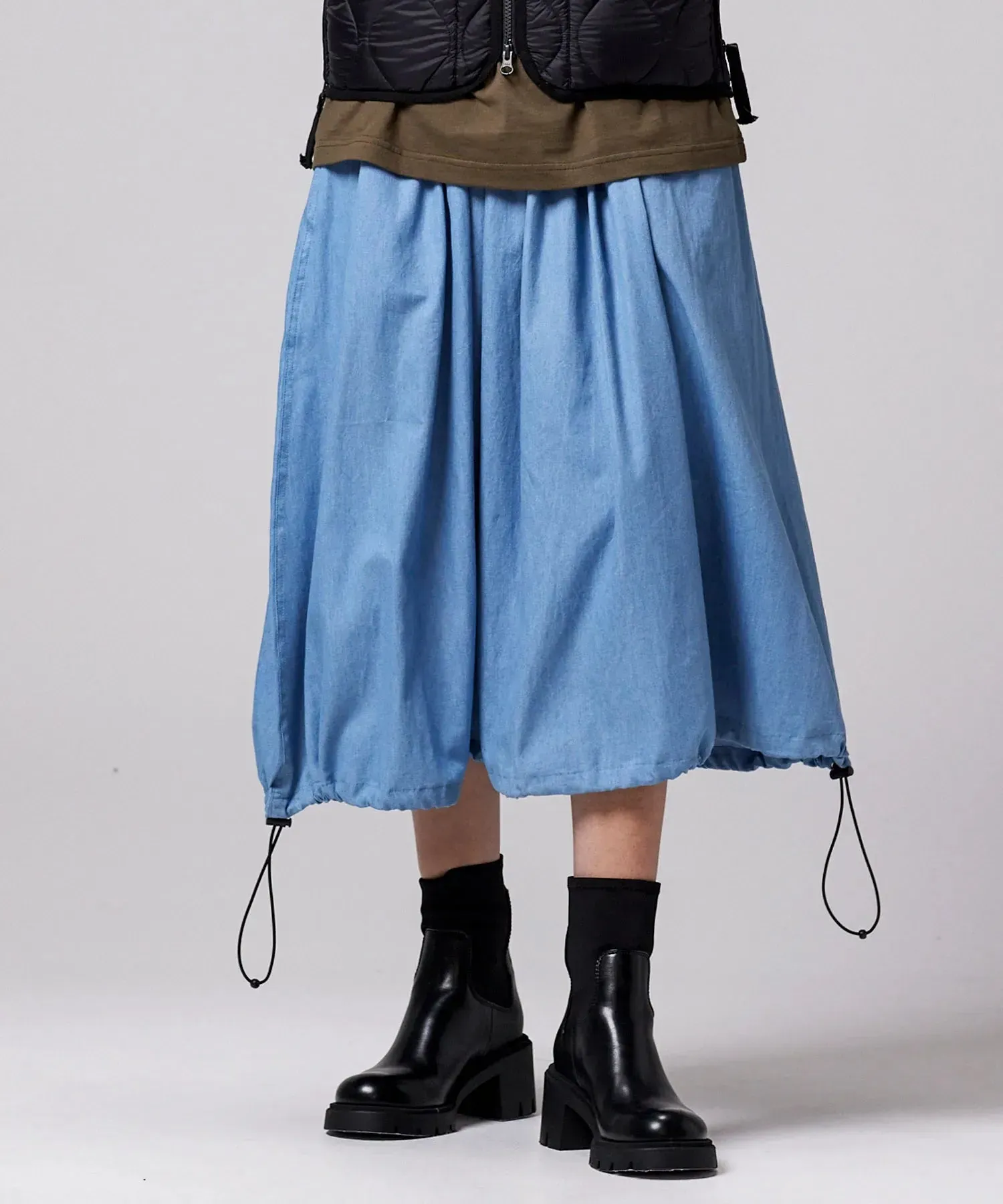 Non down Military Gather Skirt sold by Taion product image thumbnail 5