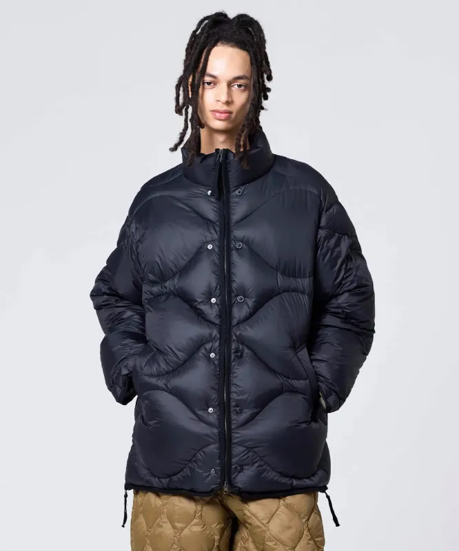Unisex Military High-Neck Volume Down Jacket (SOFT SHELL) made by Taion