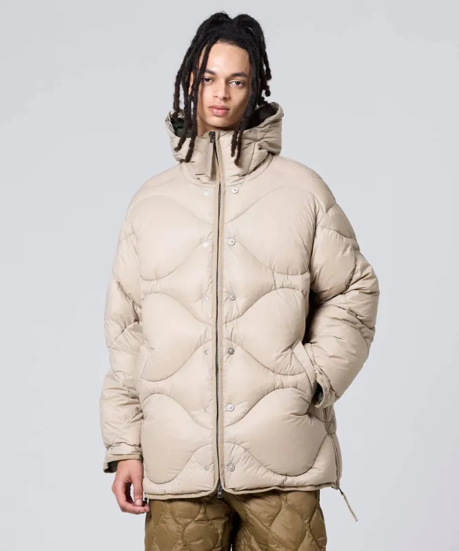 Unisex Military Hooded Volume Down Jacket (SOFT SHELL) made by Taion