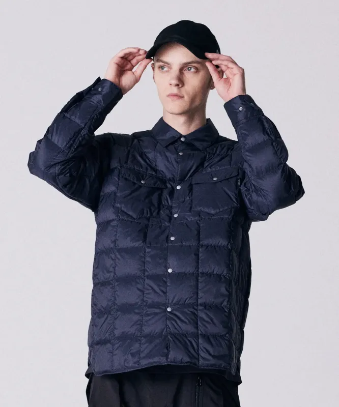Unisex Basic W-Pocket Down Shirts made by Taion