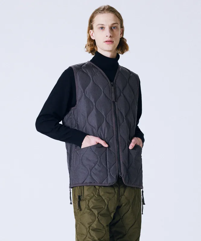 Unisex Military Zip V-Neck Down Vest (Hard Shell) made by Taion