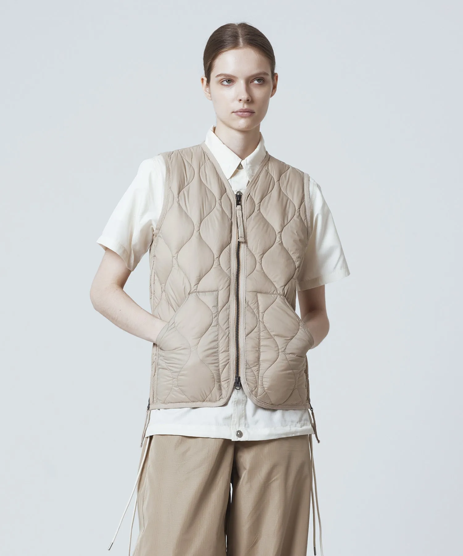 Unisex Military V-Neck W-Zip Down Vest (Soft Shell) sold by Taion