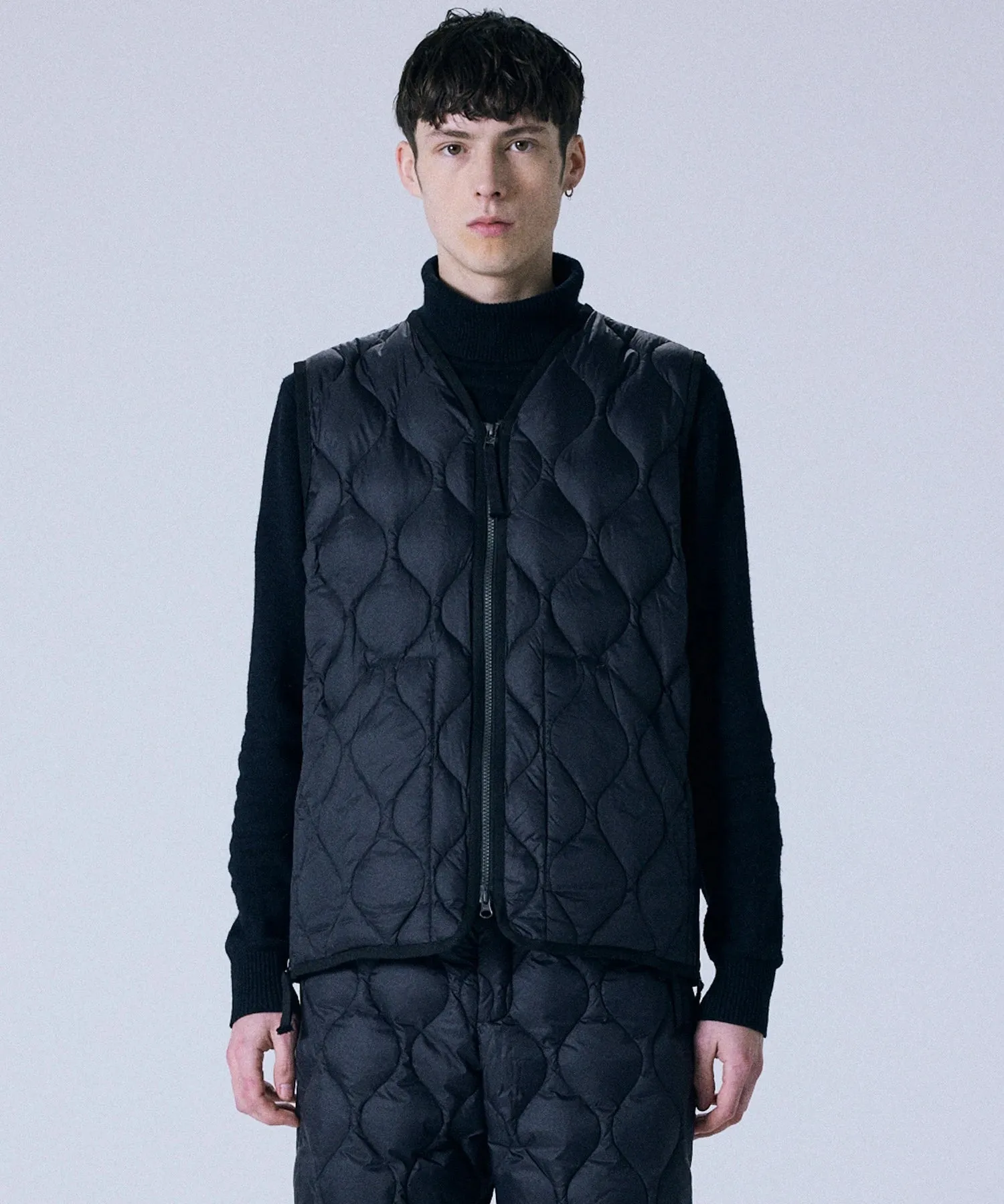 Unisex Military V-Neck W-Zip Down Vest (Soft Shell) sold by Taion product image thumbnail 2