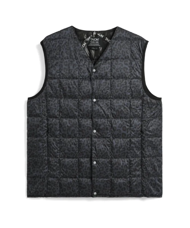 V-NECK DOWN VEST PRINT sold by Taion