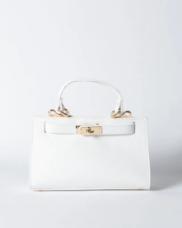 Borsa Mini Kelly foulard - Bianco sold by Carro Positano
