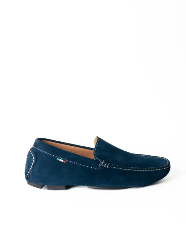 Mocassino basic - Blu navy sold by Carro Positano