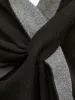 Poncho nero/grigio scuro sold by Carro Positano