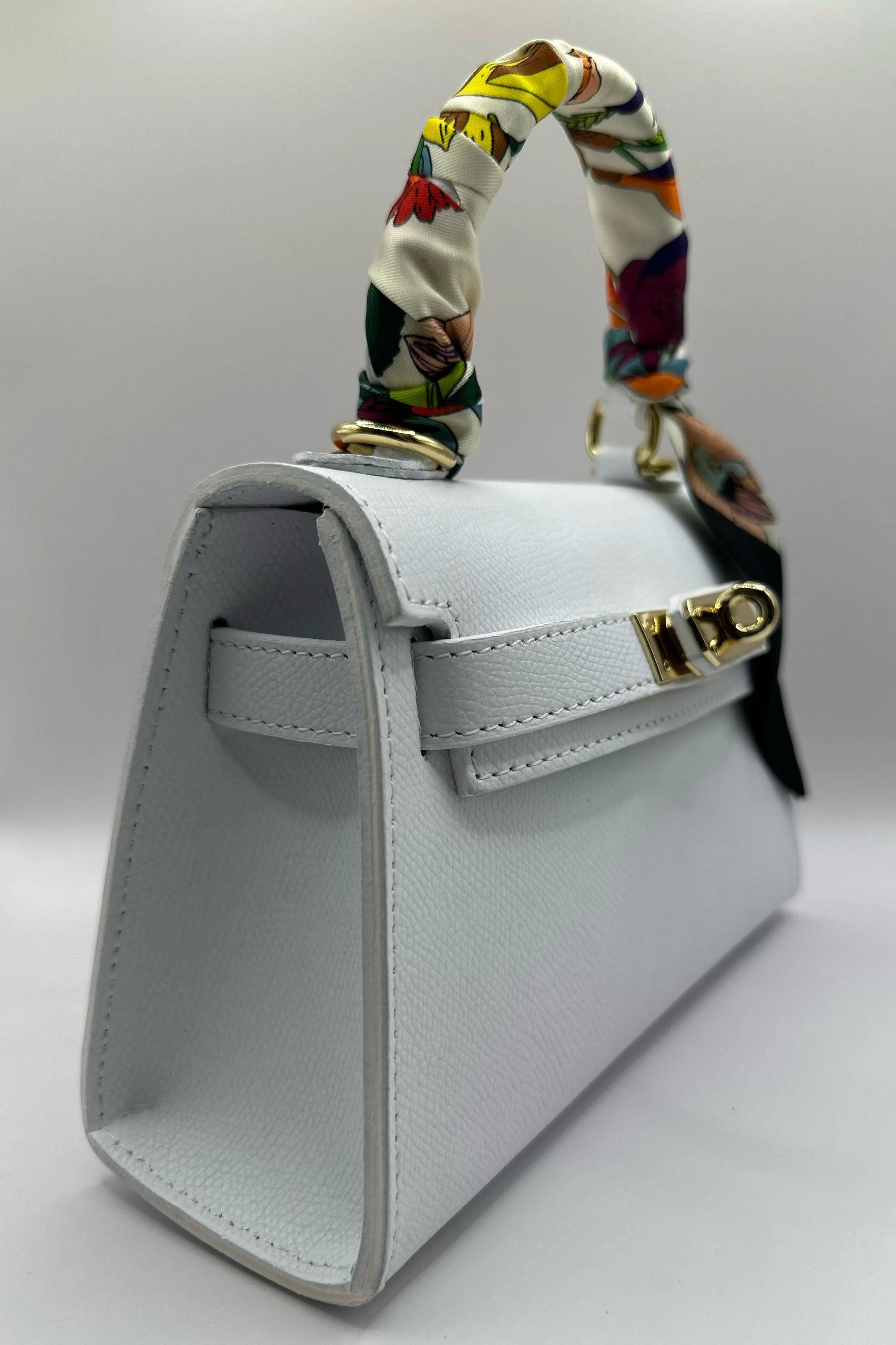 Borsa Mini K foulard - Bianco sold by Carro Positano product image thumbnail 2