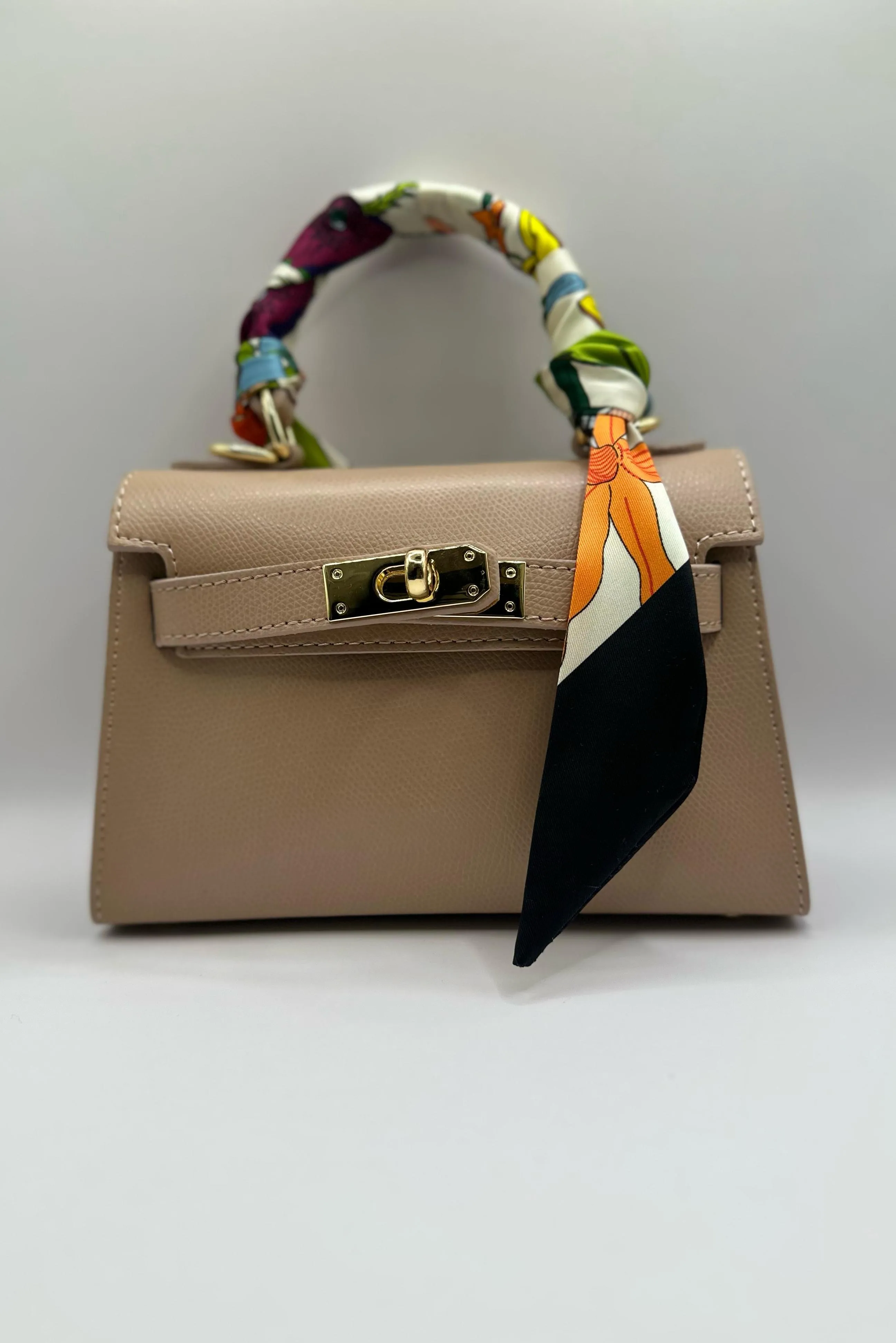 Borsa Mini K foulard - Beige sold by Carro Positano