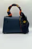 Borsa Mini K foulard - Blu sold by Carro Positano