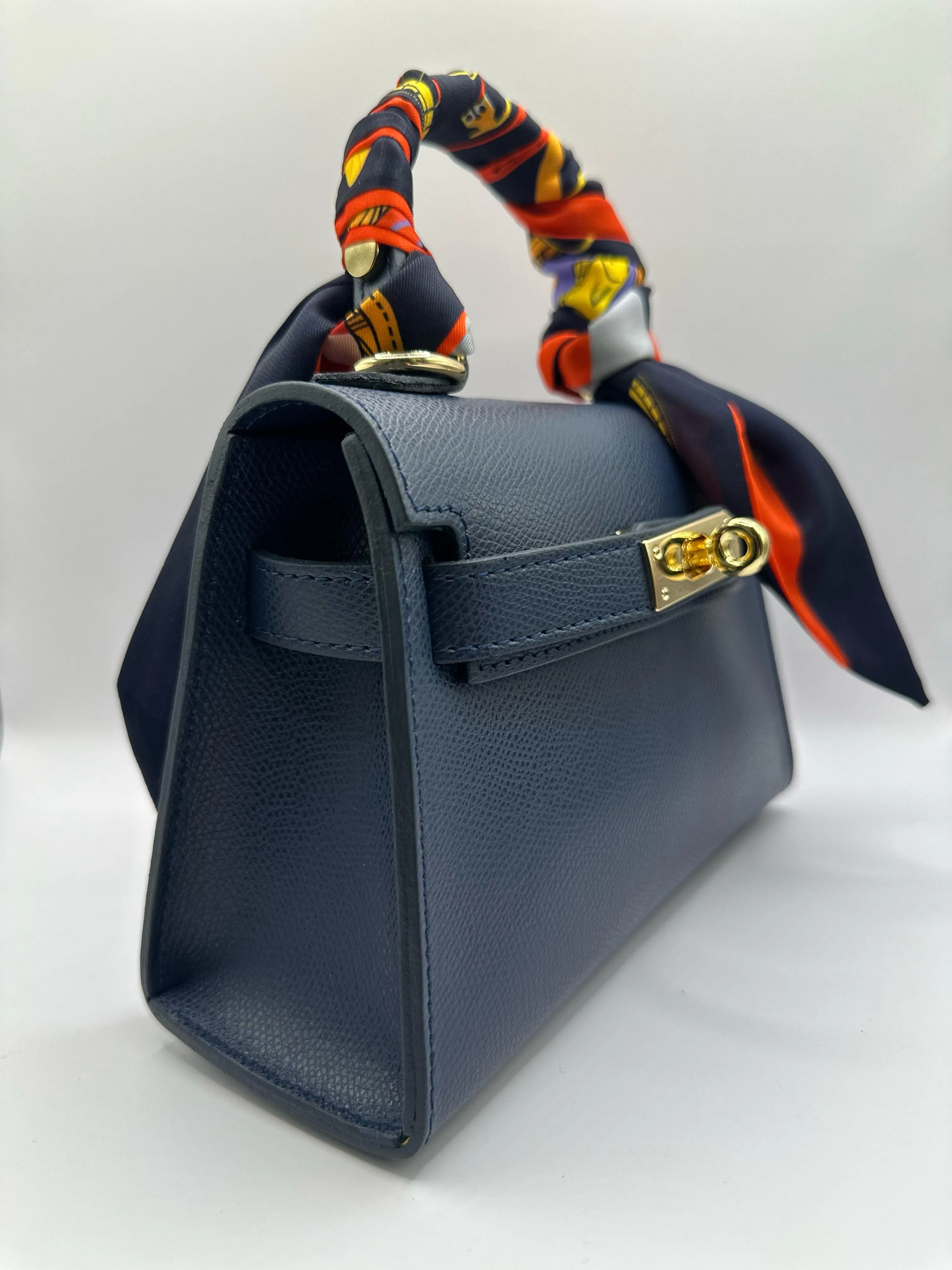 Borsa Mini K foulard - Blu sold by Carro Positano product image thumbnail 2