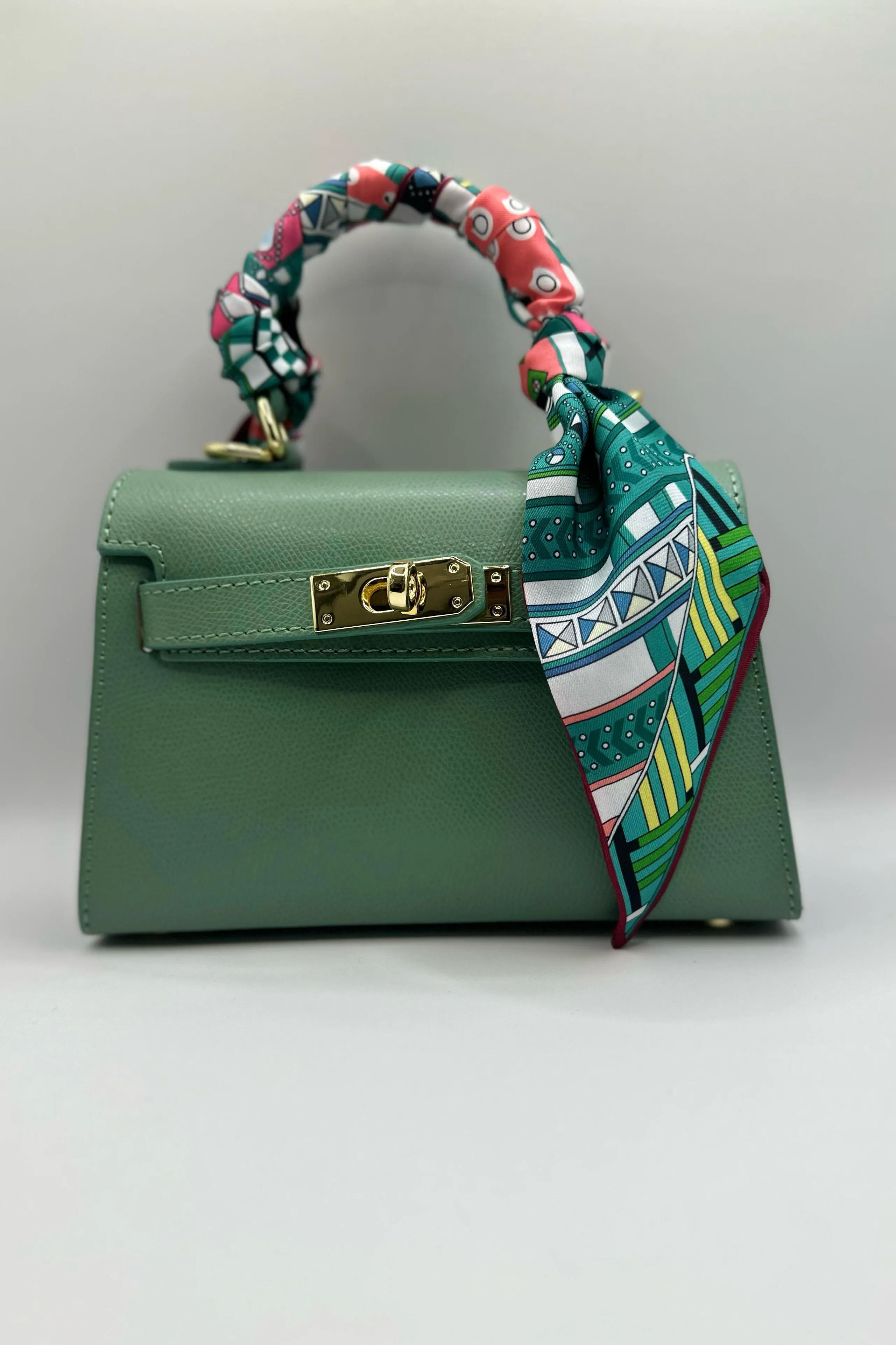 Borsa Mini K foulard - Menta sold by Carro Positano