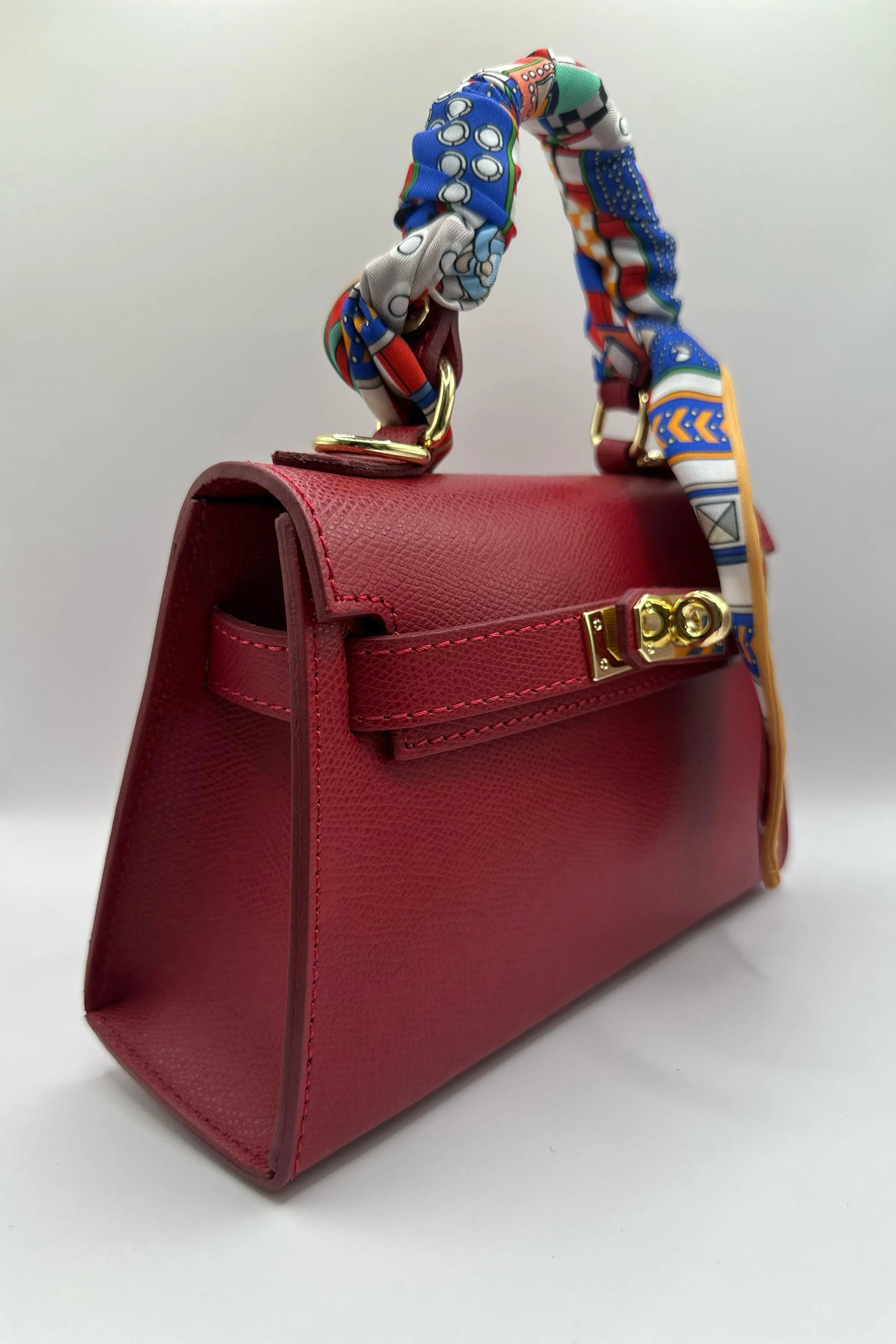 Borsa Mini K foulard - Rosso sold by Carro Positano product image thumbnail 2
