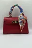 Borsa Mini K foulard - Rosso sold by Carro Positano