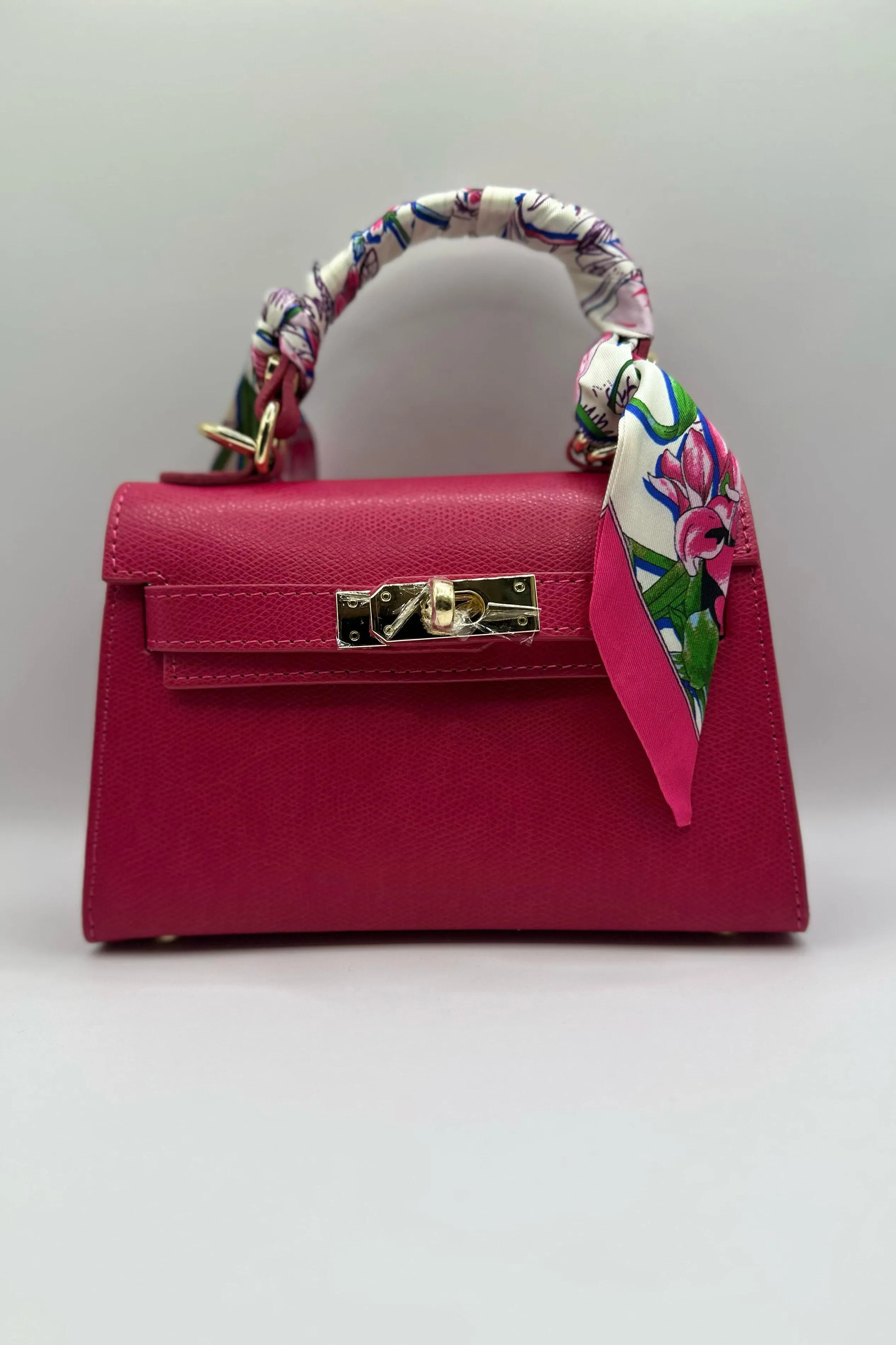 Borsa Mini K foulard - Fucsia sold by Carro Positano