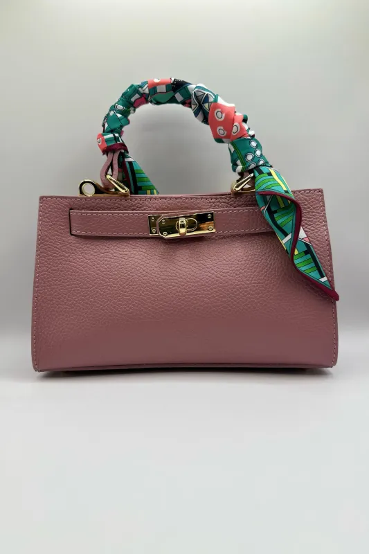 Borsa Mini Kelly foulard - Malva sold by Carro Positano