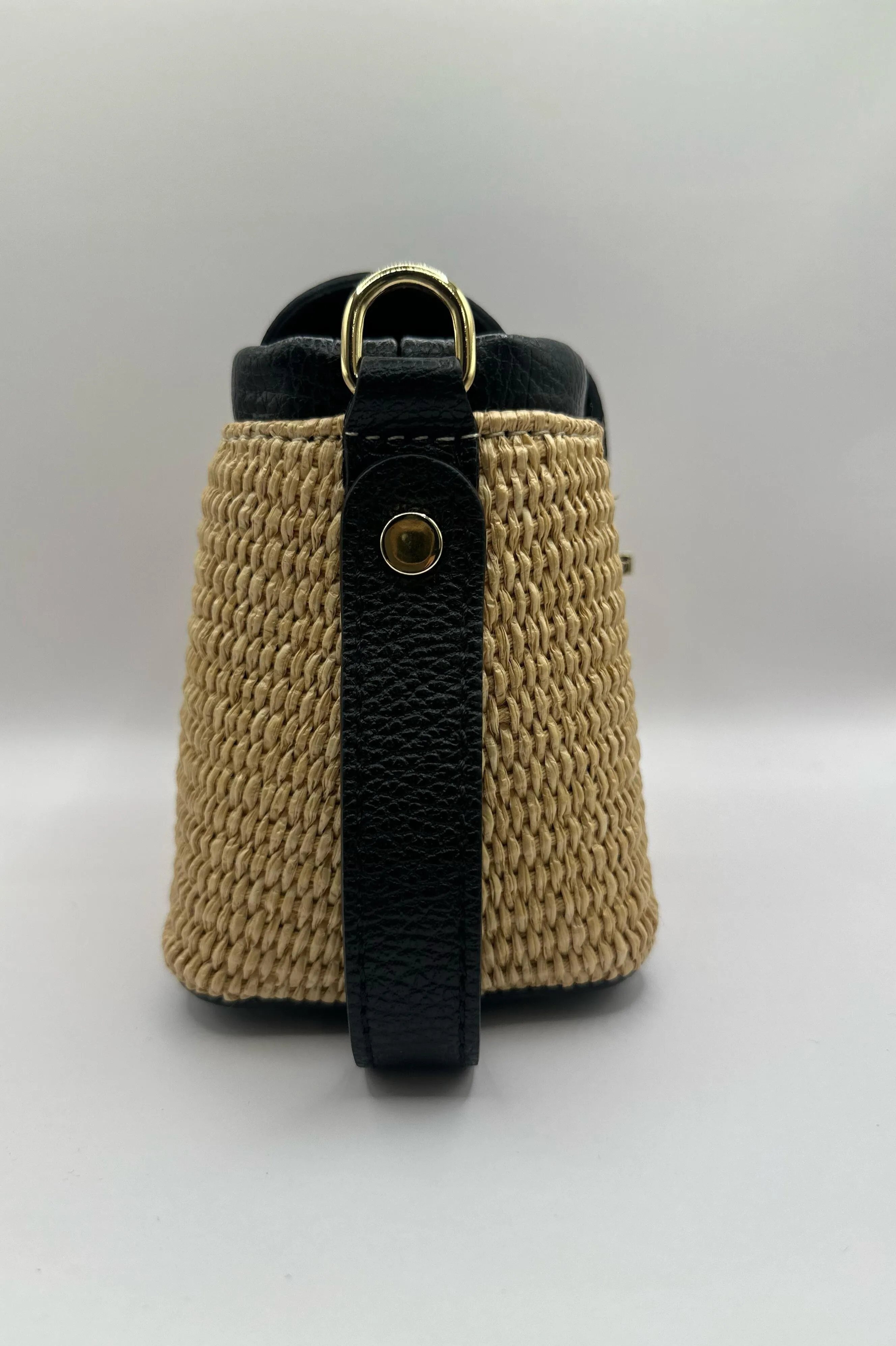 Borsa mini rafia - Nero sold by Carro Positano product image thumbnail 3