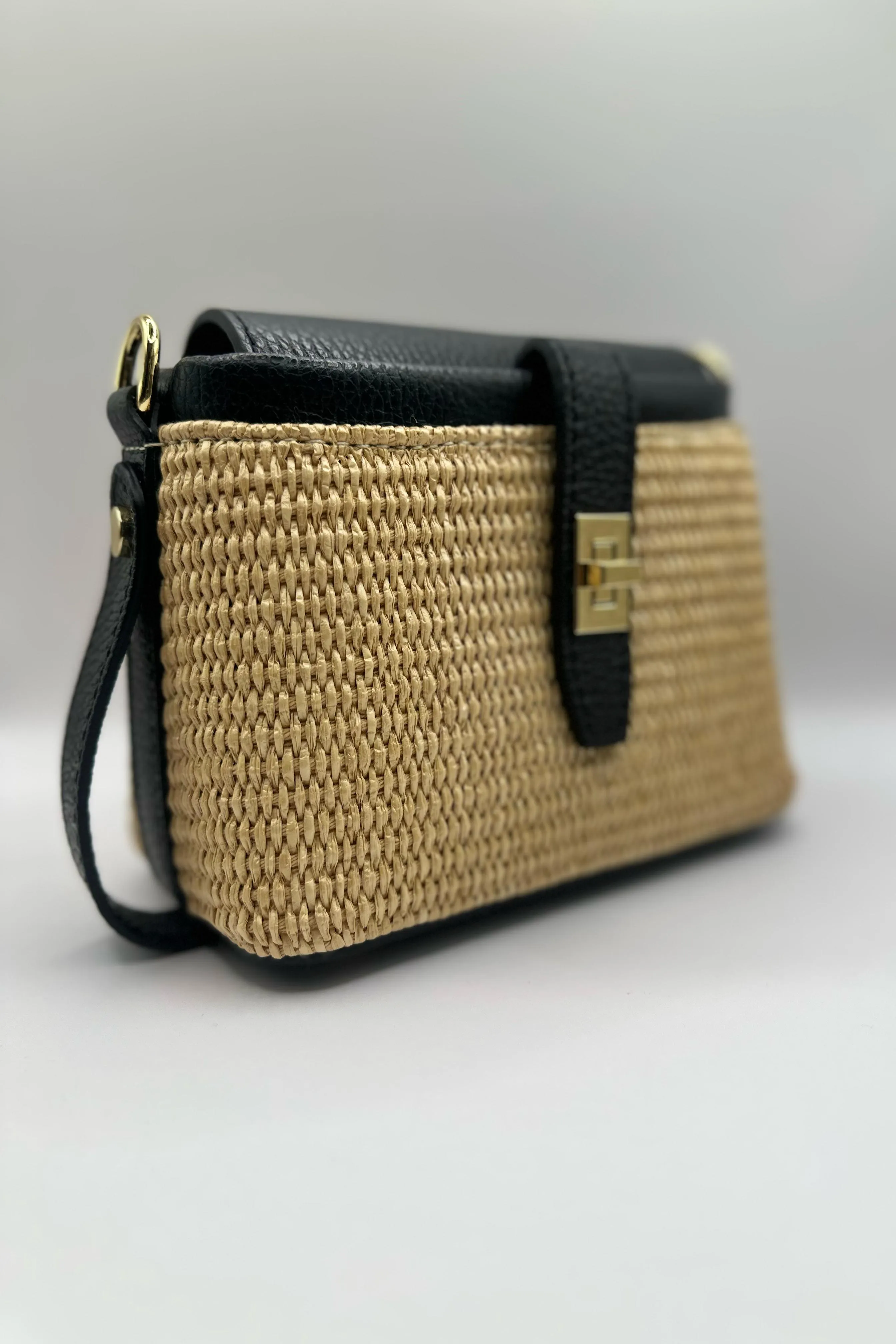 Borsa mini rafia - Nero sold by Carro Positano product image thumbnail 2