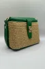 Borsa mini rafia - Verde sold by Carro Positano