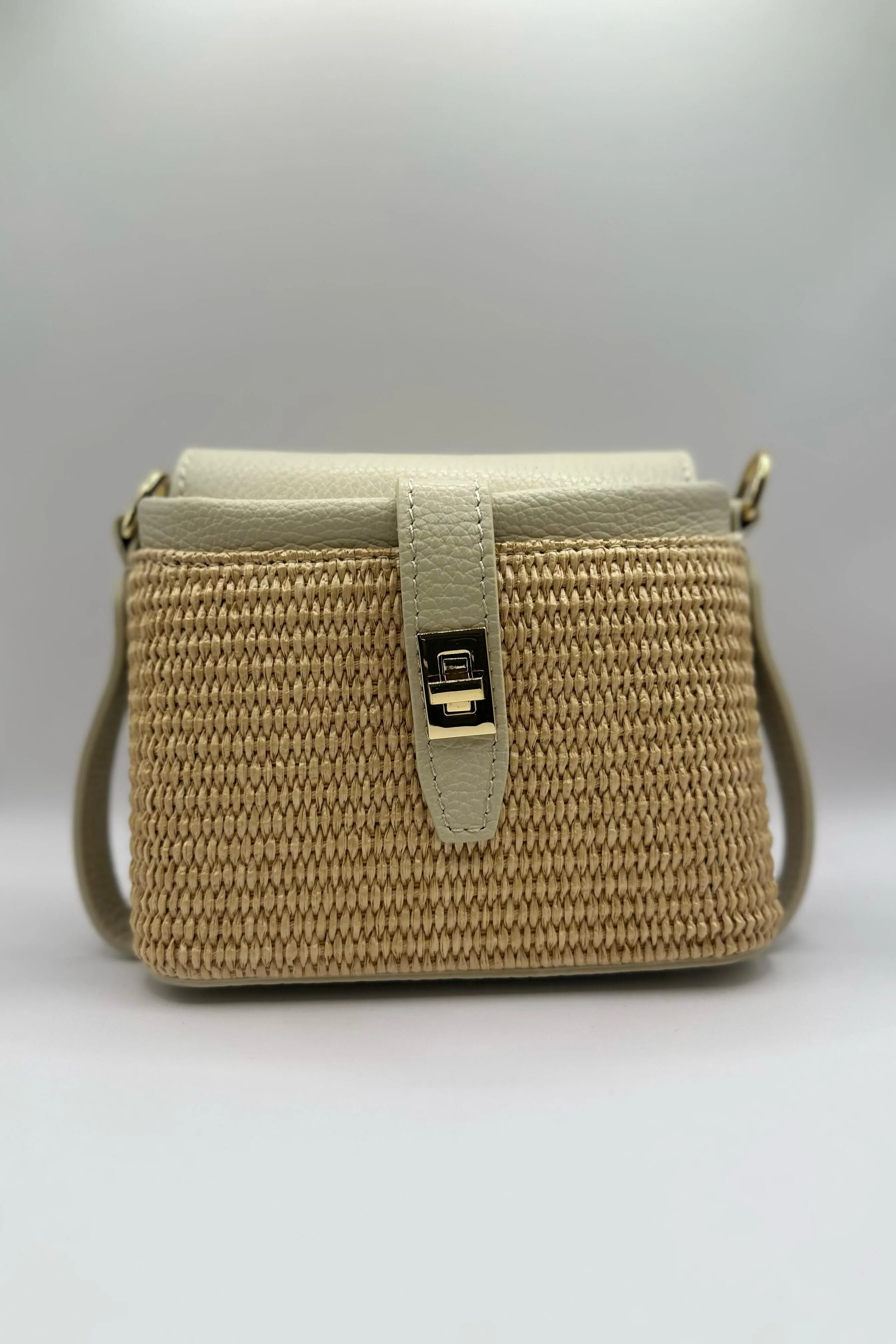 Borsa mini rafia - Beige sold by Carro Positano