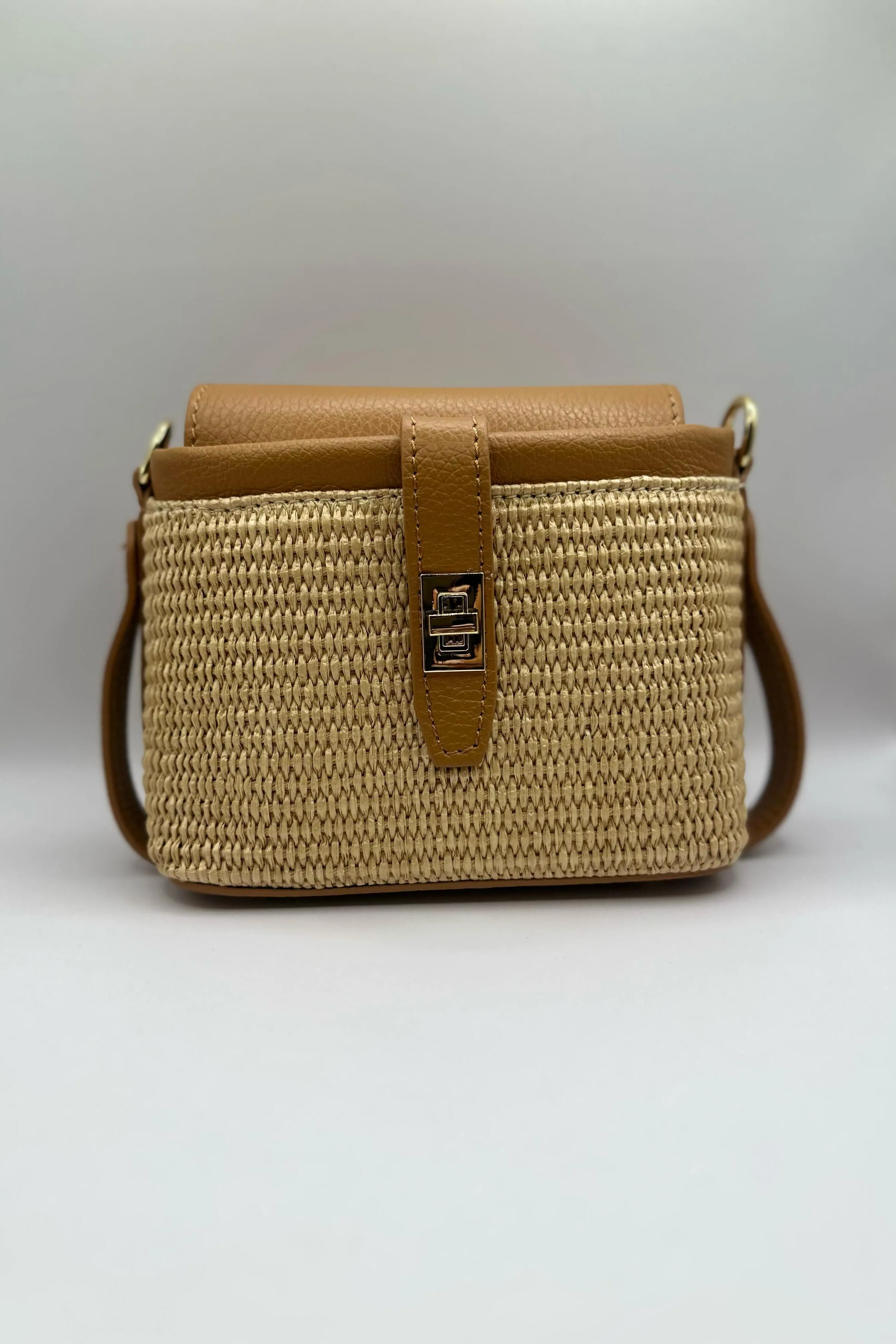 Borsa mini rafia - Cuoio sold by Carro Positano