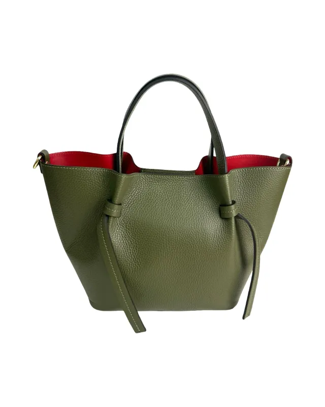 Borsa Rossy verde militare sold by Carro Positano