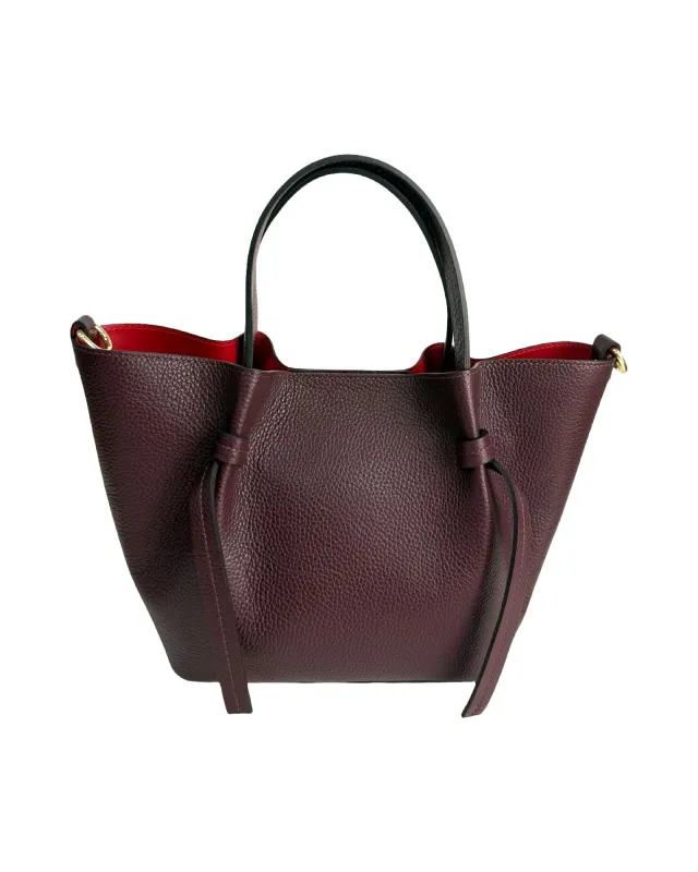 Borsa Rossy bordeaux sold by Carro Positano