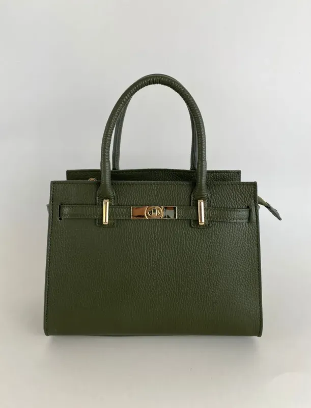 Borsa Kelly verde militare sold by Carro Positano