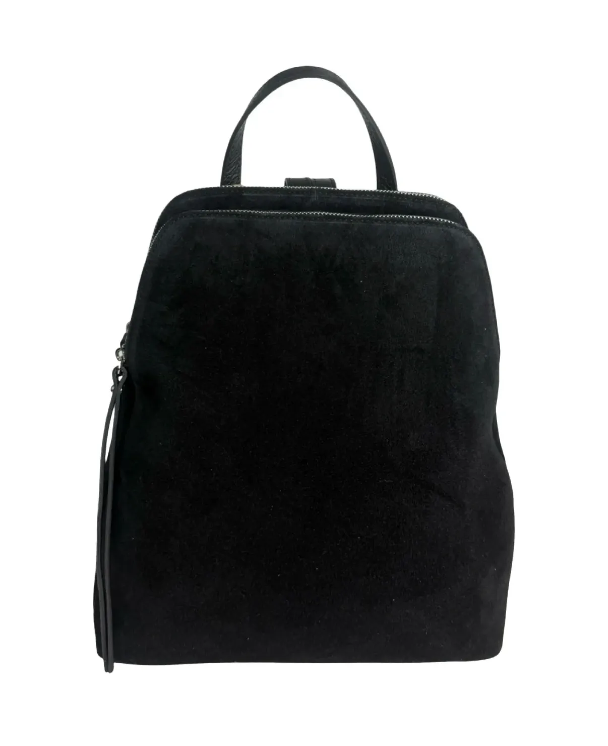 Zaino camoscio -nero sold by Carro Positano