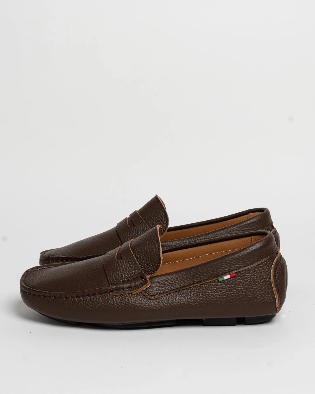 Mocassino in pelle con bendina - Castagna sold by Carro Positano product image thumbnail 3